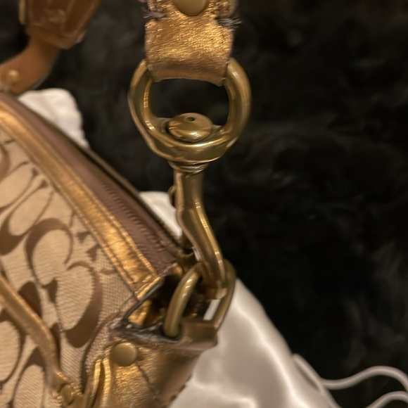 Coach signature c brown bronze khaki mini bag - Picture 8 of 15
